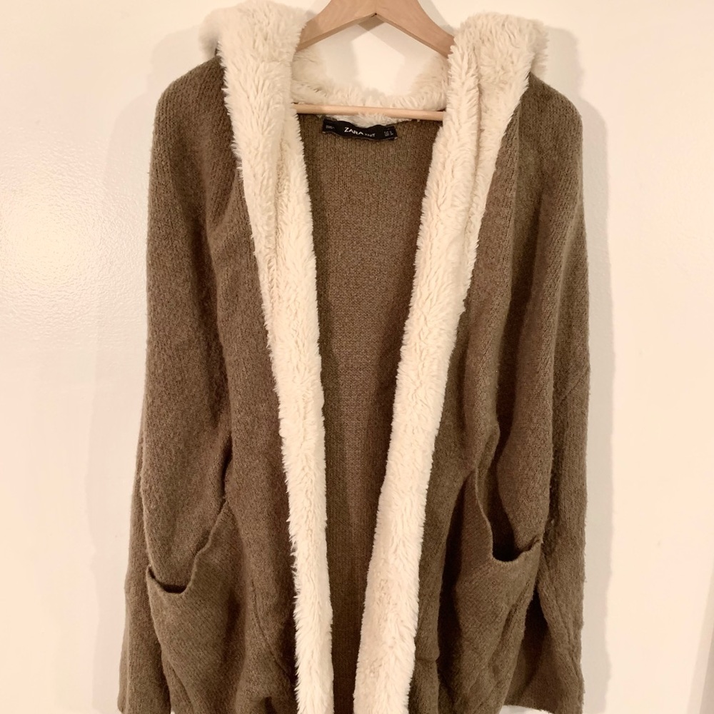 Zara Long Cardigan with Hood